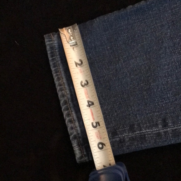 Women’s UPCYCLED HAND CRAFTED GAP Blue Jeans with Butterfly Designs Sz 29/8L - Picture 12 of 16